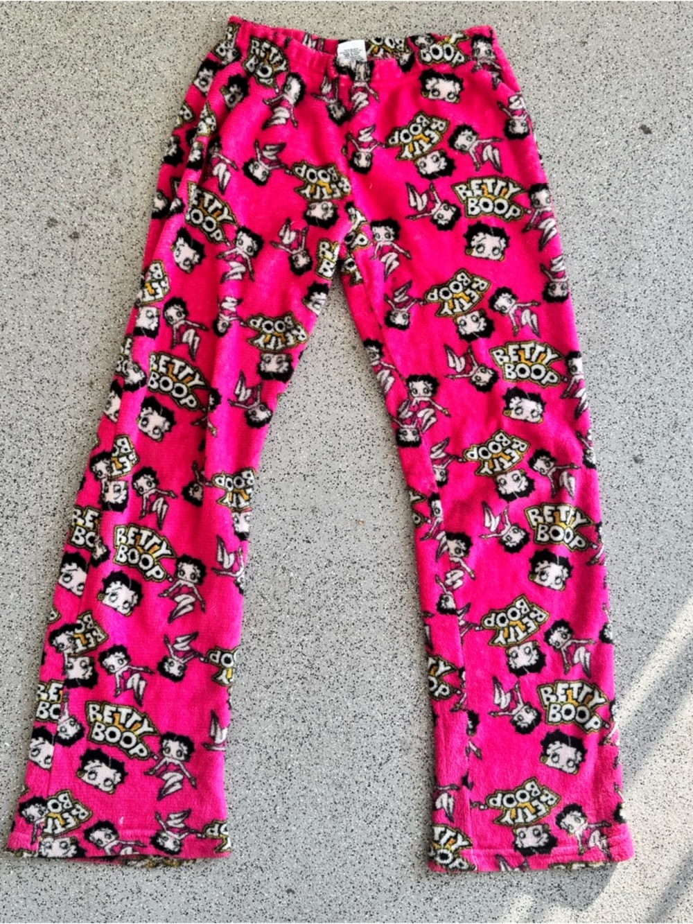 Betty Boop Pink Novelty Plush Lounge Pants